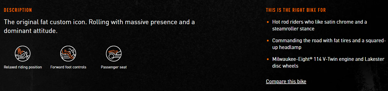 harley product description
